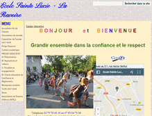 Tablet Screenshot of ecole-saintelucie-laravoire.org
